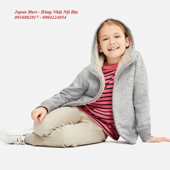 ÁO NỈ LÓT LÔNG KIDS UNIQLO  hangnhatnoidiatot