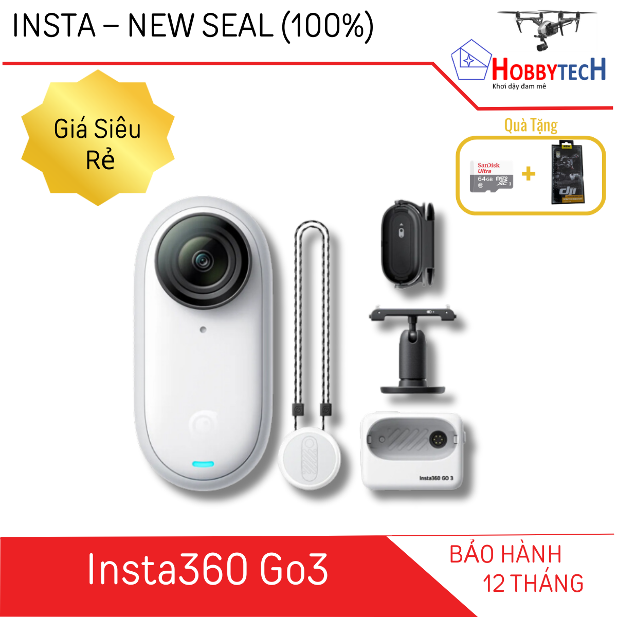 Insta360 GO 3  – Chính hãng Insta360 | Hobbytech