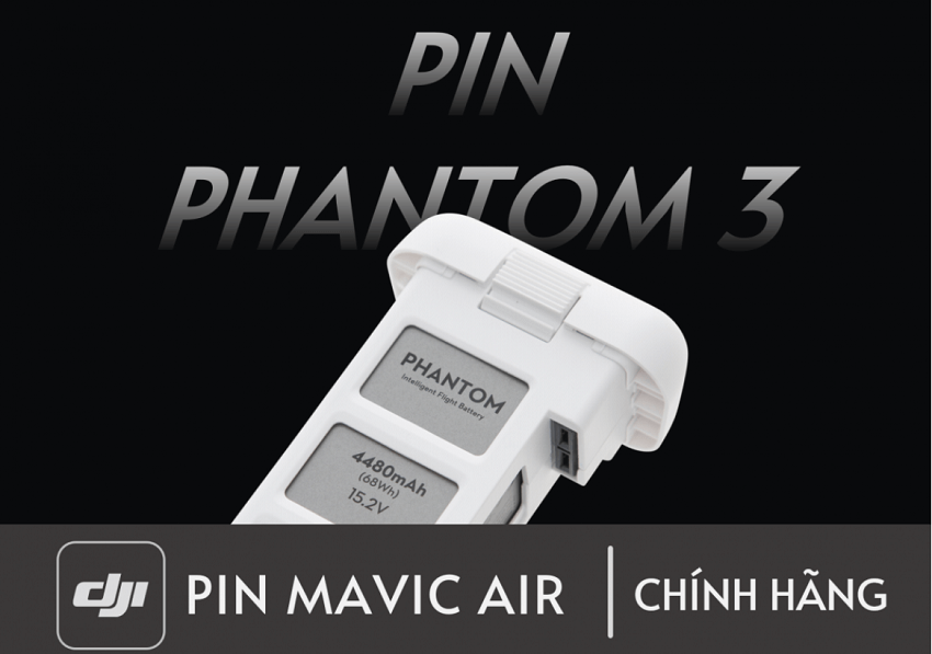 Pin Phantom 3 cũ (Like New) - Chính hãng DJI - Bảo hành 6 tháng.
