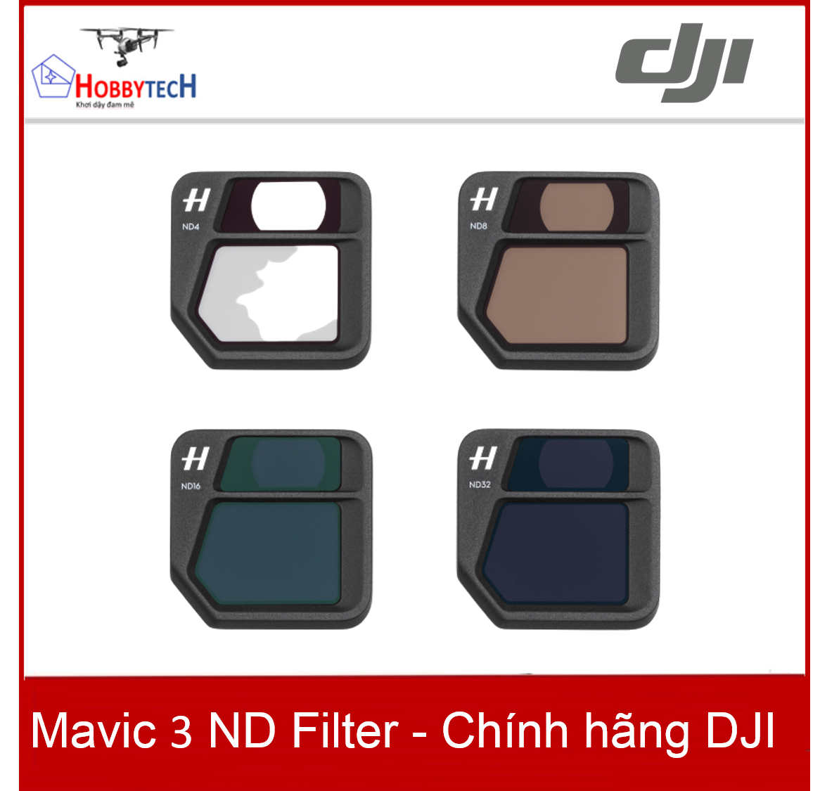 DJI Mavic 3 ND Filters Set (ND64 128 256 512）- Chính hãng DJI