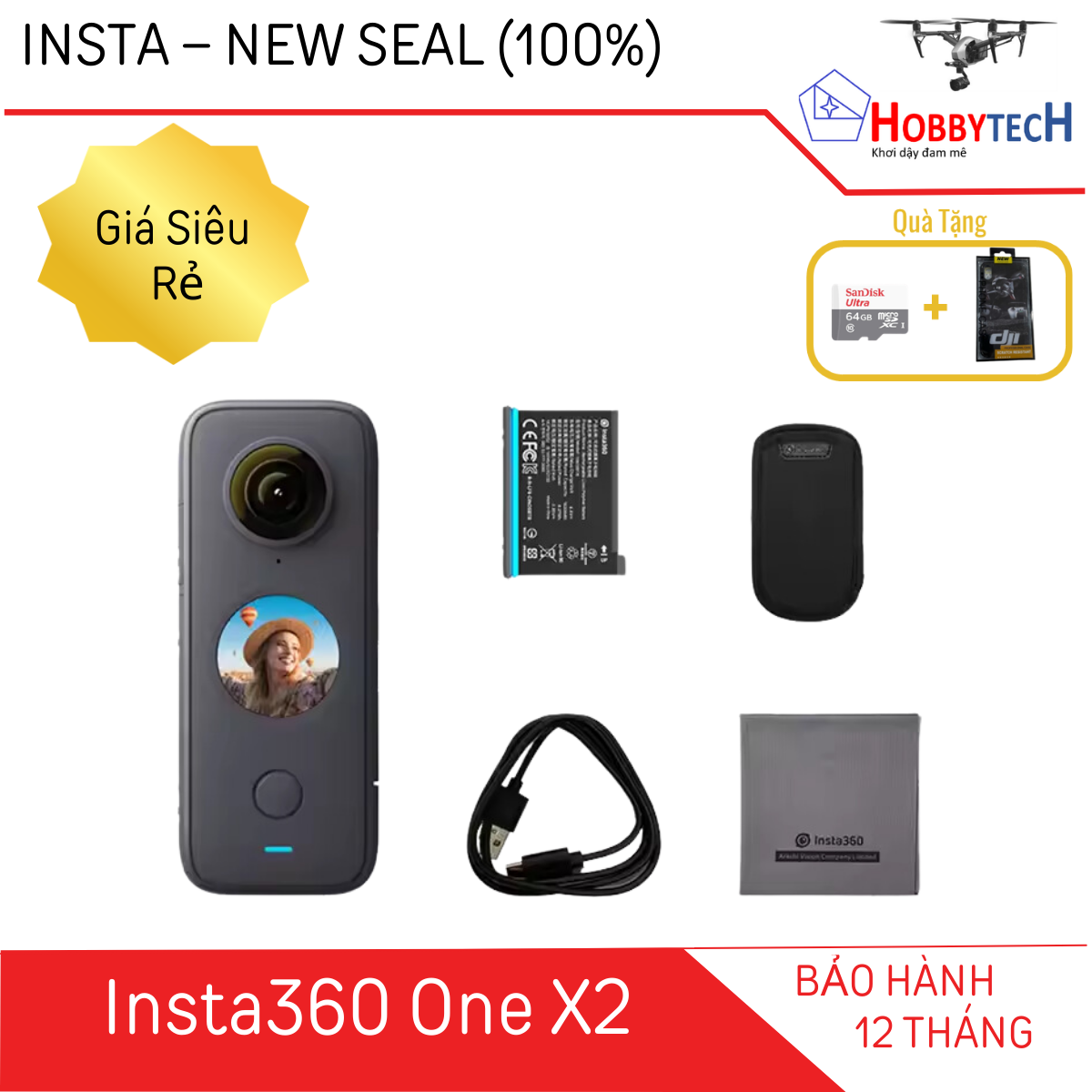 Insta360 ONE X2 - Chính hãng Insta360 | Hobbytech