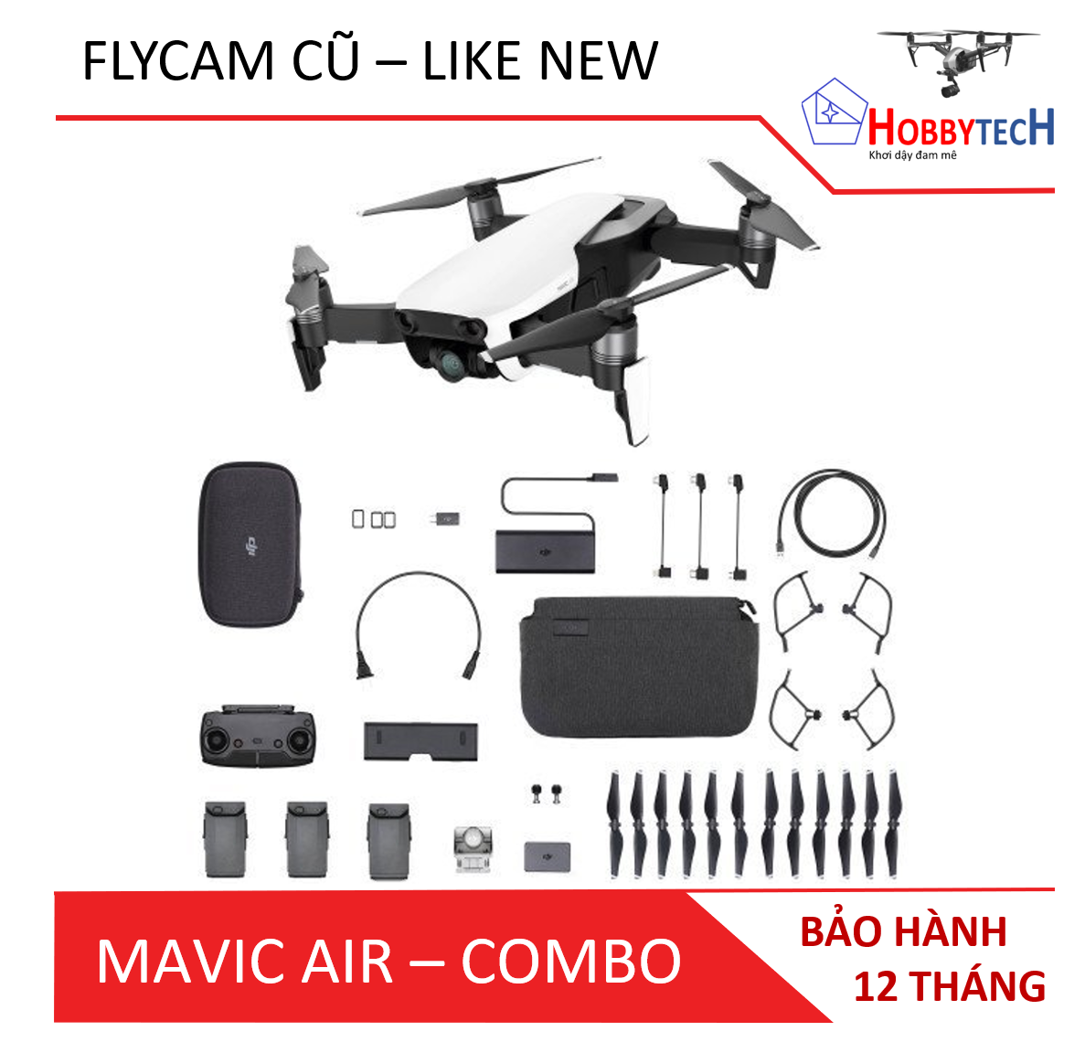 Mavic Air fly more combo – Cũ (Like new)