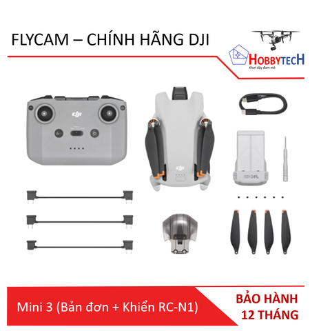  Mavic mini 3 combo  – chính hãng DJI (Bản đơn RC-N1) 