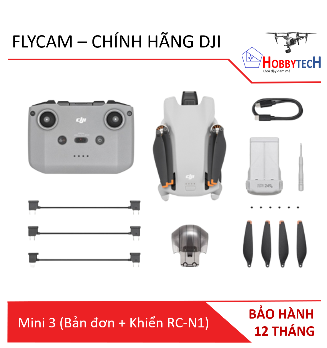 Mavic mini 3 combo  – chính hãng DJI (Bản đơn RC-N1)