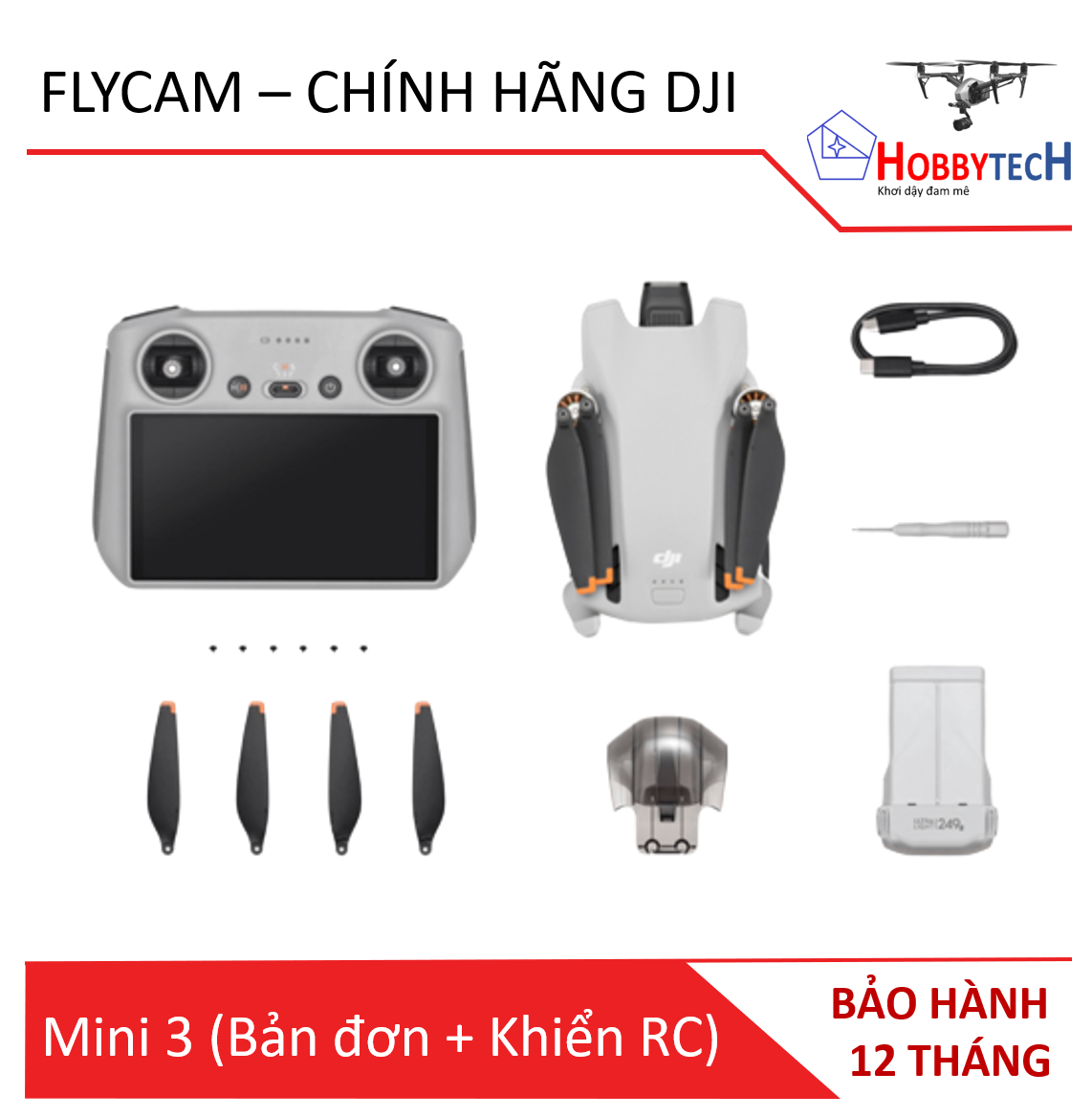 Mavic mini 3 combo  – Chính hãng DJI ( BẢN ĐƠN RC )
