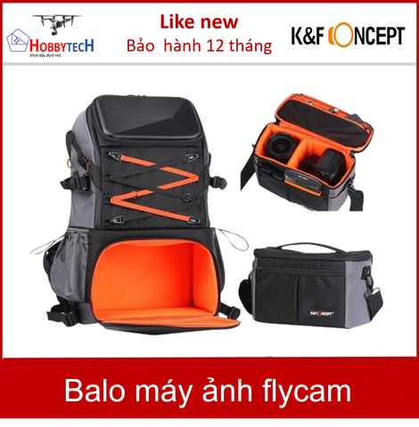  Bộ balo + túi máy ảnh DSLR, Latop, phụ kiện máy ảnh & flycam – Cao cấp – Chống sốc, chống nước, du lịch đường dài – K&F Concept KF13.107 