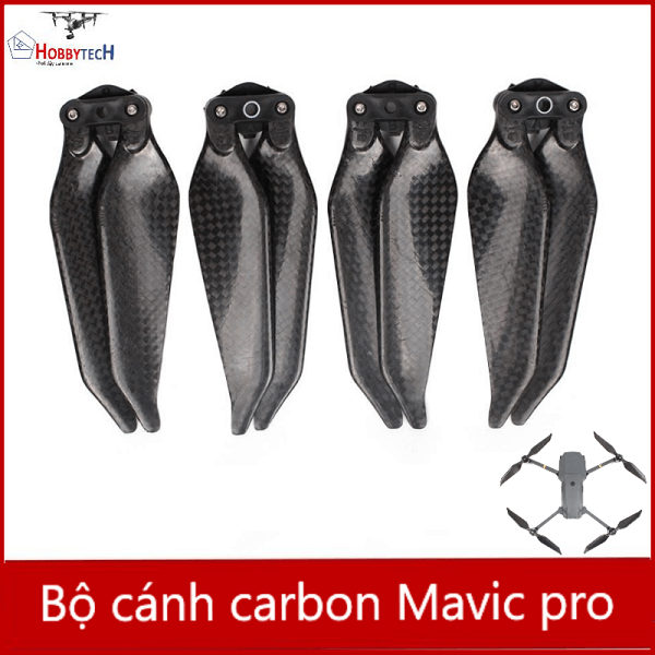 Cách Mavic pro - Cánh carbon giảm ồn siêu cứng (4 cánh)