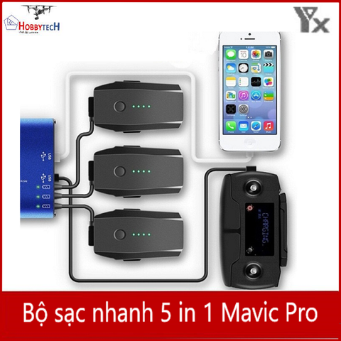  Sạc nhanh 5in1 Mavic pro - phụ kiện 