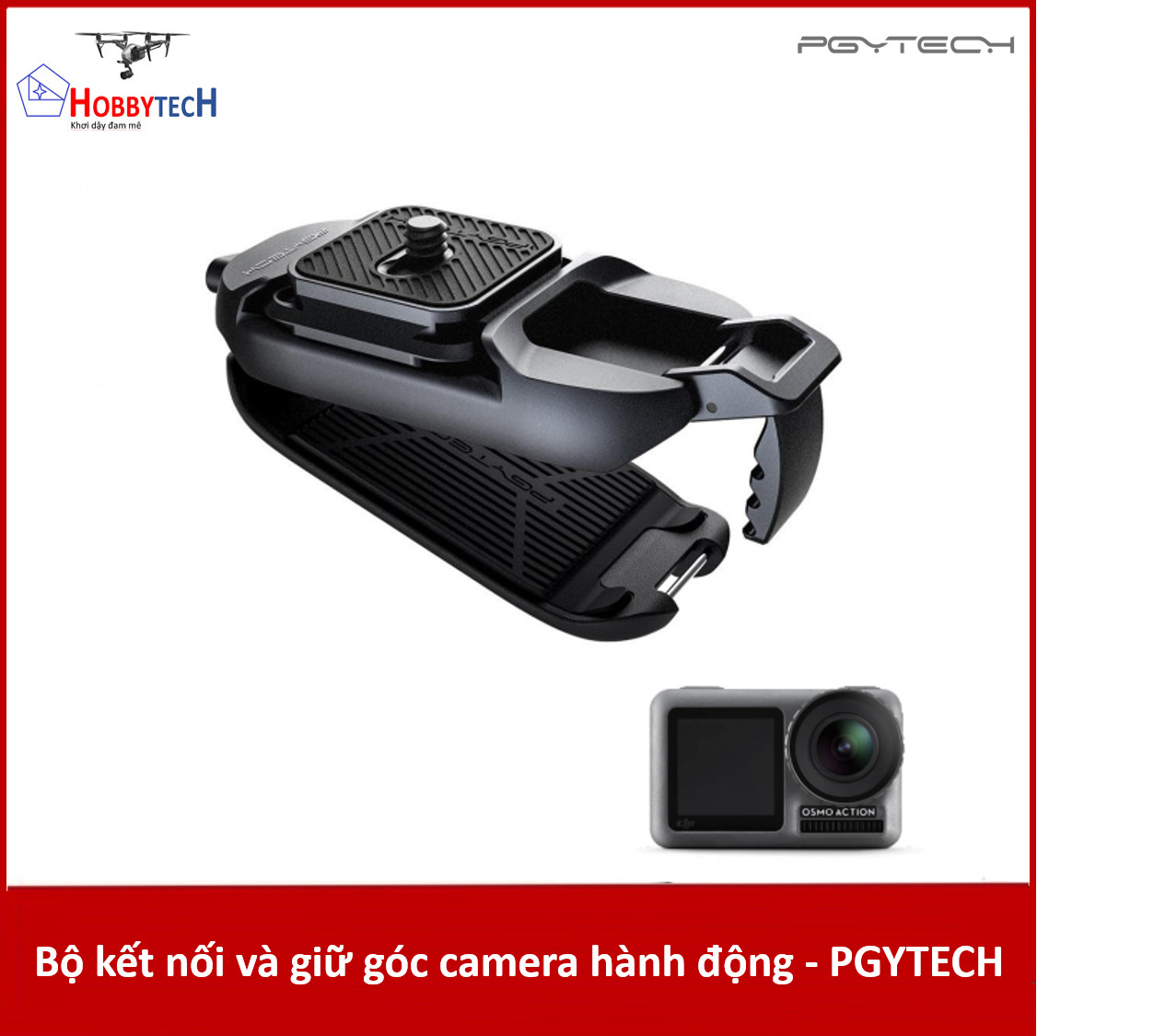 Bộ kết nối và giữ góc camera hành động – PGYTECH Action Camera SnapLock Plate Arca-Swiss compatible