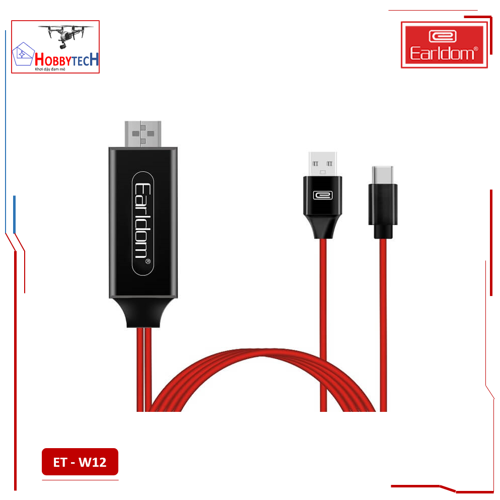 Cáp HDMI Type C Earldom W12 ( Độ Phân Giải 4K ) / HobbyTech