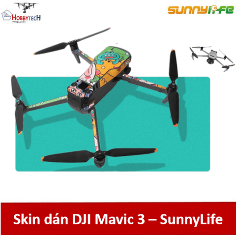  Skin decals 3M Mavic 3 Sunnylife - Thẩm mỹ cao và bảo vệ sơn vỏ máy 