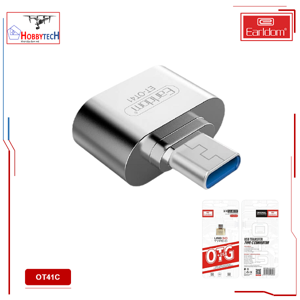 Jack Chuyển Đổi Chân Type- C Sang Cổng USB Earldom OT41