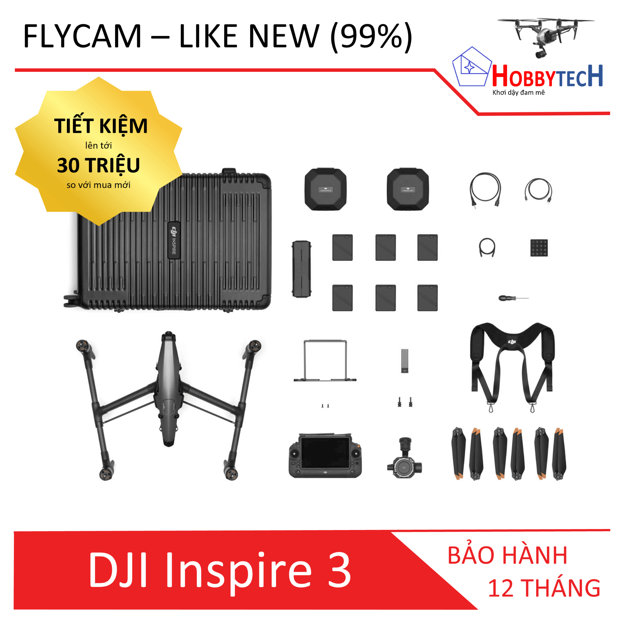 DJI Inspire 3 cũ ( Like New ) – Chính hãng DJI