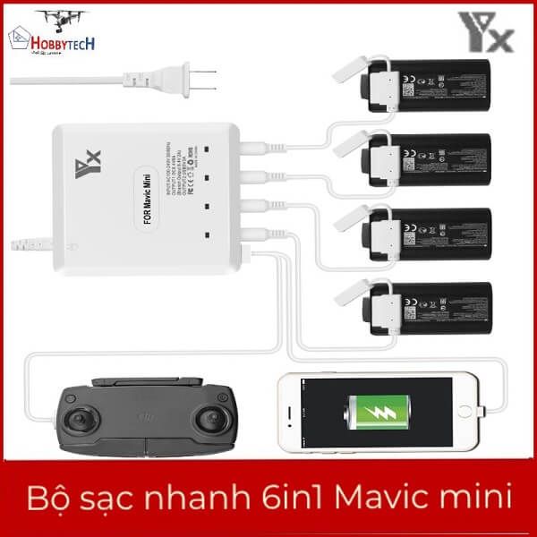 Bộ sạc nhanh 6 in 1 mavic mini