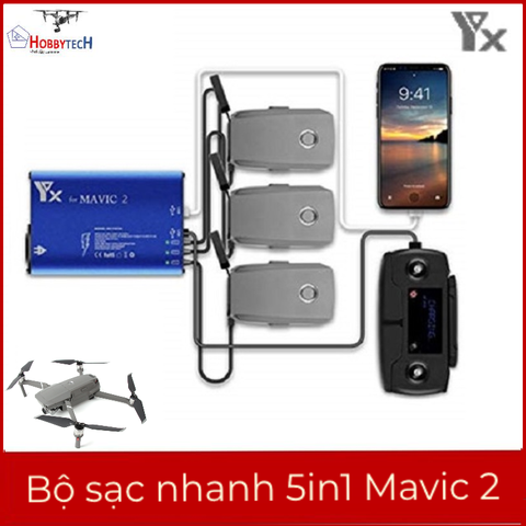  Bộ sạc Mavic 2 pro zoom nhanh - 5 in 1 