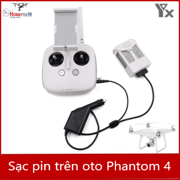 Sạc pin phantom 4 trên oto - phụ kiện