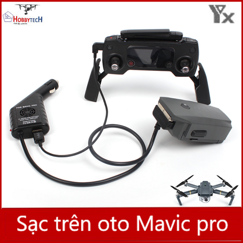  Sạc oto dành cho Mavic pro / platium - phụ kiện 