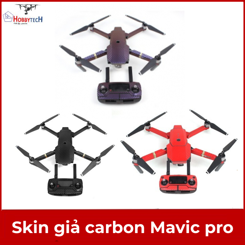 Skin dán carbon mavic pro / platium