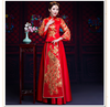 Sườn Xám Cô Dâu Thẻ Bài Con Công