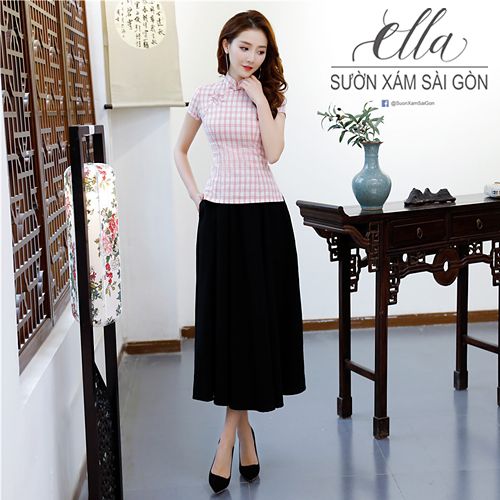 Sườn xám Set Caro