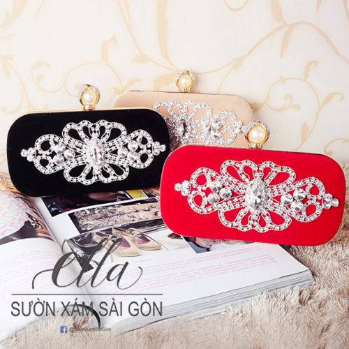 Ví Da xoàn Pha Lê