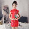Sườn Xám Gấm Bé Thêu Hoa Tuyết Liên