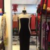 Sườn Xám Nhung Cườm Vai Cao Cấp