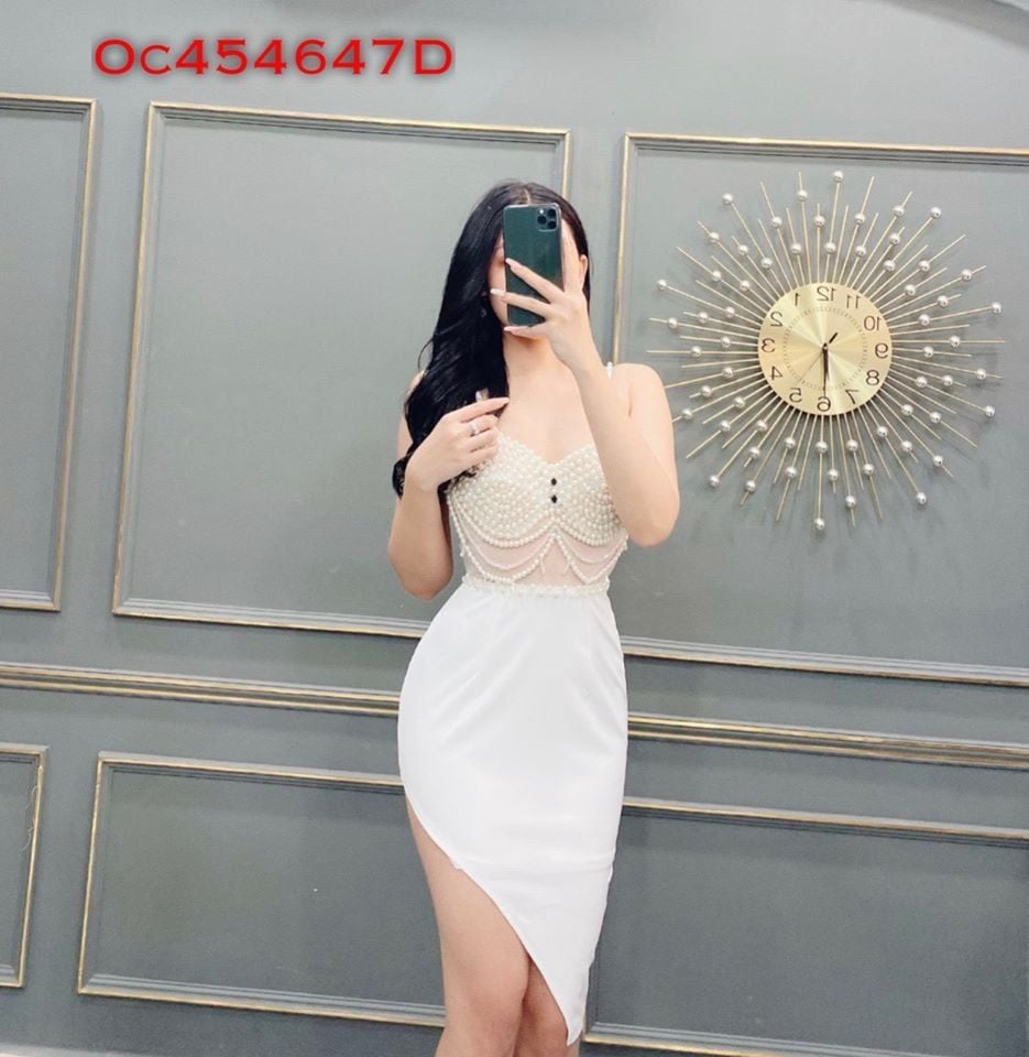 Đầm Body Đính Ngọc Ngực
