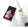 Ví Sườn Xám Nhung Vuông Hoa
