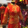 Sườn Xám Cưới Rời Ren Chân Thẻ Bài
