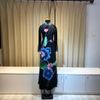 Áo Dài Hoa Sen Kết Tua Cổ