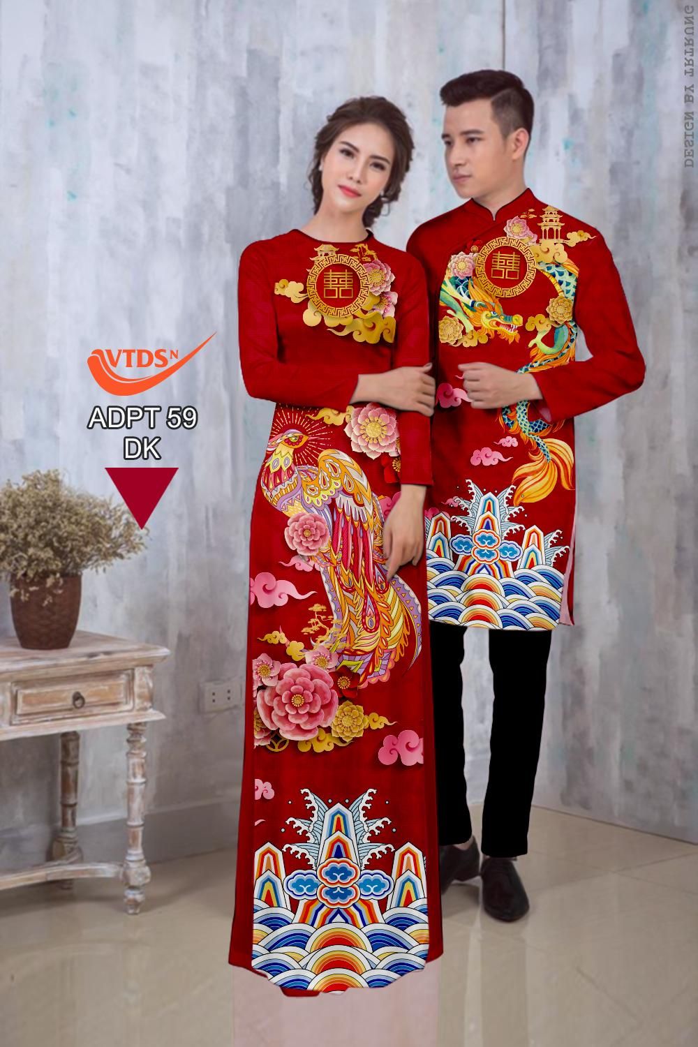 Áo Dài Cưới Cặp Thiết Kế 1