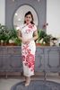 Sườn Xám Lụa Hoa Hồng