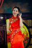 Sườn Xám Fo Phối Ren Kết Đá