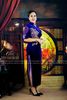 Sườn Xám Nhung Cao Cấp Kết Phối Eo