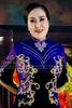 Sườn Xám Nhung Cao Cấp Kết Phối Eo