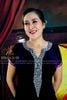 Sườn Xám Nhung Thiết Kế Cổ V