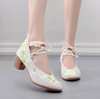 Giầy Cột Dây Hoa Mùa Xuân