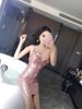 Đầm Body Kim Sa Ngắn Đỗ Trước Free Size