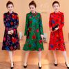 Sườn Xám Cách Tân Linnen Tay dài
