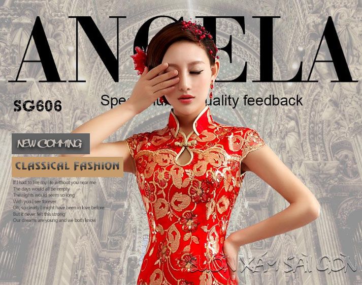 Sườn Xám Kim Sa Đuôi Cá