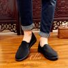 Giày vải nam đen trơn