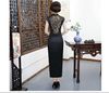 Sườn Xám Lụa Ren Lưng