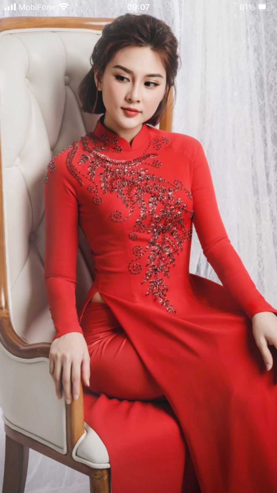 Áo Dài Kết Nhánh Dương Sỉ