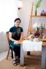 Sườn Xám Nhung Kết Đuôi Công