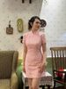 Sườn Xám Ren Thun Hoa Nổi