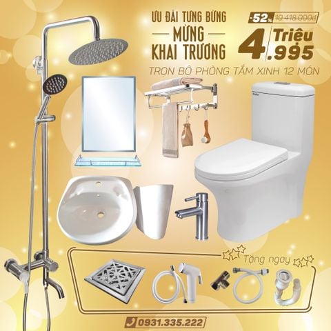  TRỌN BỘ PHÒNG TẮM CHỈ 4.995K 