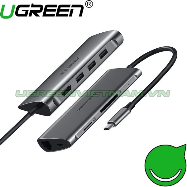 USB C to HDMI + USB 3.0 + LAN 1Gbps + Card Reader Ugreen 50516