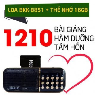 [ COMBO 3 LOA ]  Loa di động BKK B851 + Thẻ nhớ 16G