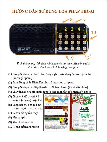 Loa di động BKK 836s + Thẻ nhớ 16G